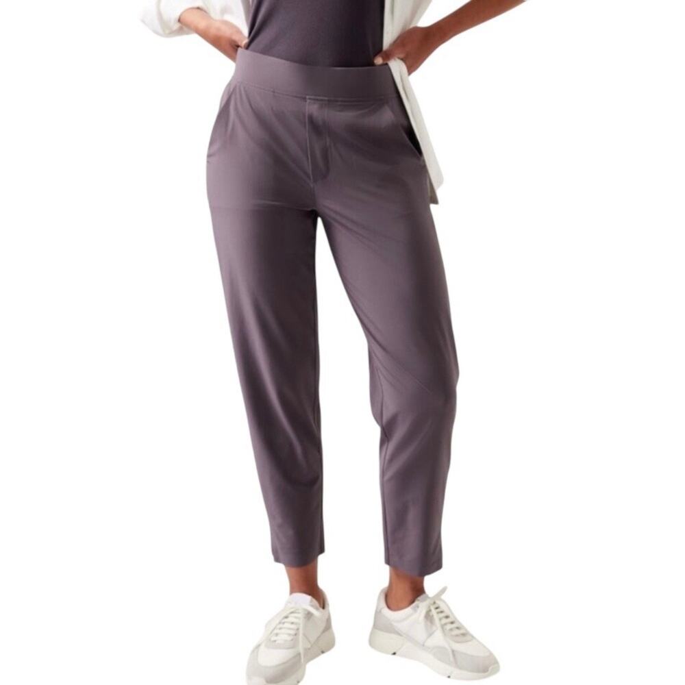 ATHLETA Brooklyn Ankle Pant Purple 12